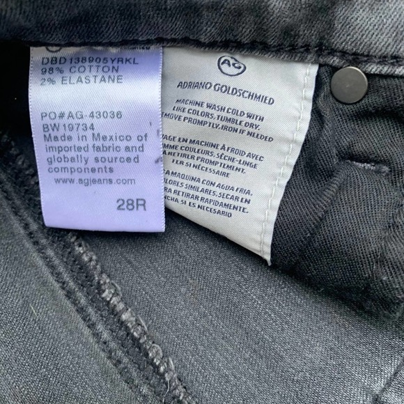 Ag Adriano Goldshmied The Legging Ankle Super Skinny Ankle Jeans Gray Size 28 - Picture 7 of 11